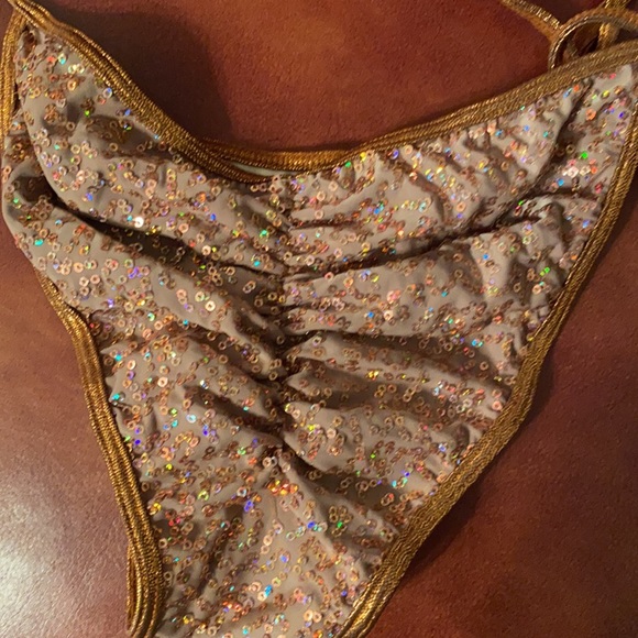 Bronze sequin bikini - Picture 2 of 4